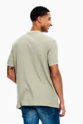 3-BUTTON HENLEY FRESH OLIVE MOD-FIT T-SHIRT