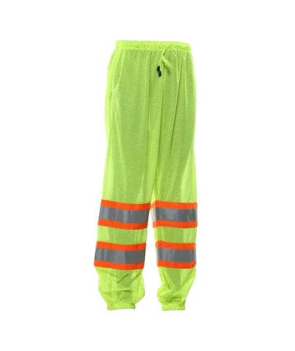 701CSLM Hi-Vis Lightweight Mesh Pants with Elastic Waistband and Ankle Pockets