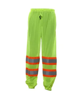 701CSLM Hi-Vis Lightweight Mesh Pants with Elastic Waistband and Ankle Pockets