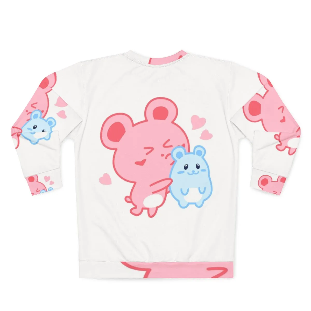 Adorable Two Hamsters Sweatshirt | Cute Kawaii Pastel Animal Shirt