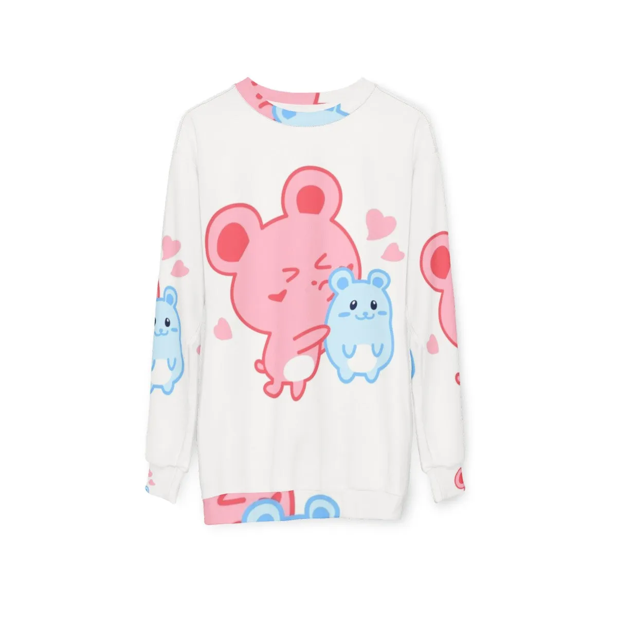 Adorable Two Hamsters Sweatshirt | Cute Kawaii Pastel Animal Shirt