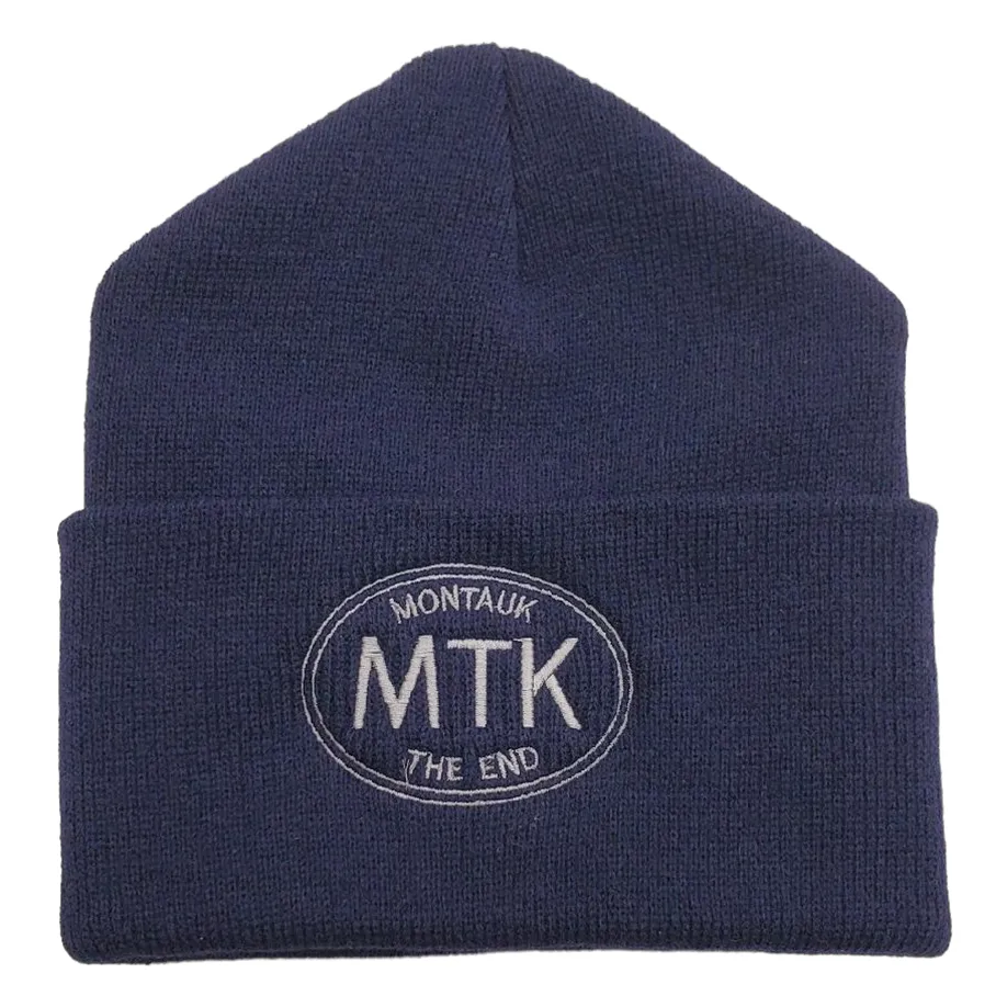 Adult Unisex Embroidered MTK Montauk The End Beanie