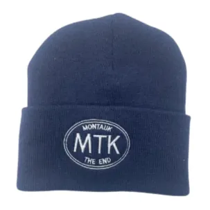 Adult Unisex Embroidered MTK Montauk The End Beanie