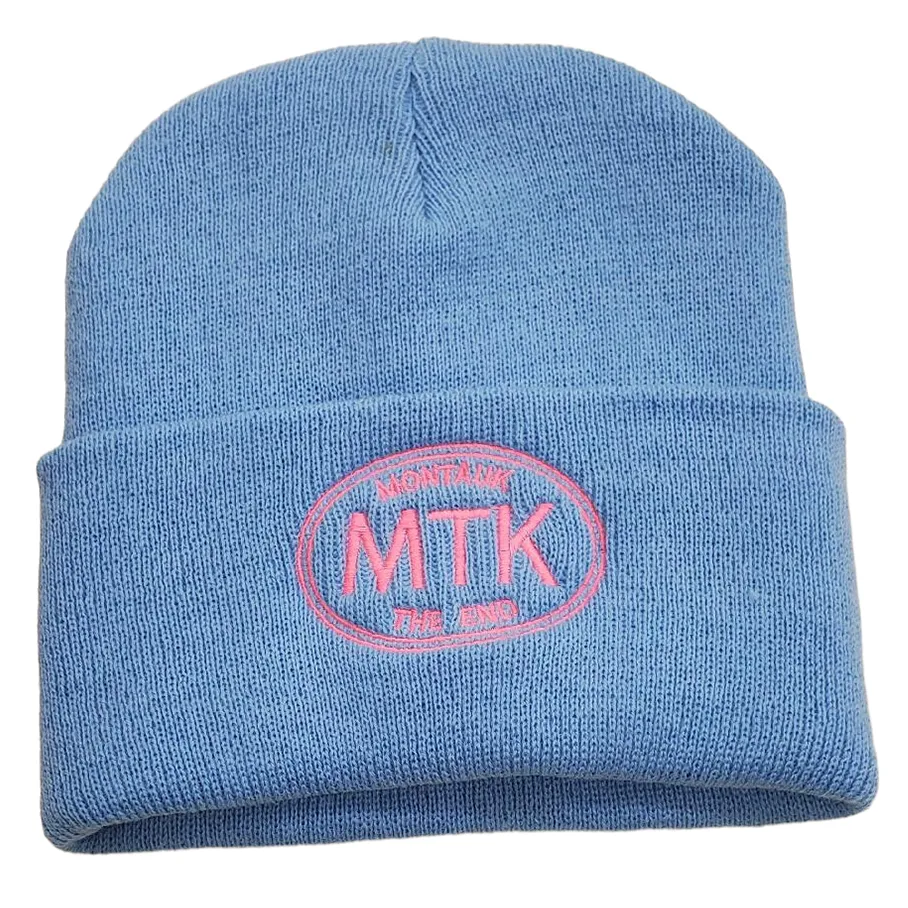 Adult Unisex Embroidered MTK Montauk The End Beanie