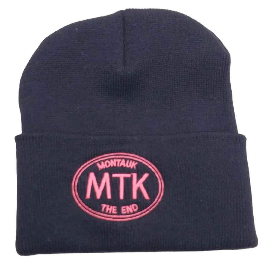 Adult Unisex Embroidered MTK Montauk The End Beanie