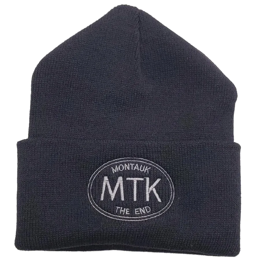 Adult Unisex Embroidered MTK Montauk The End Beanie