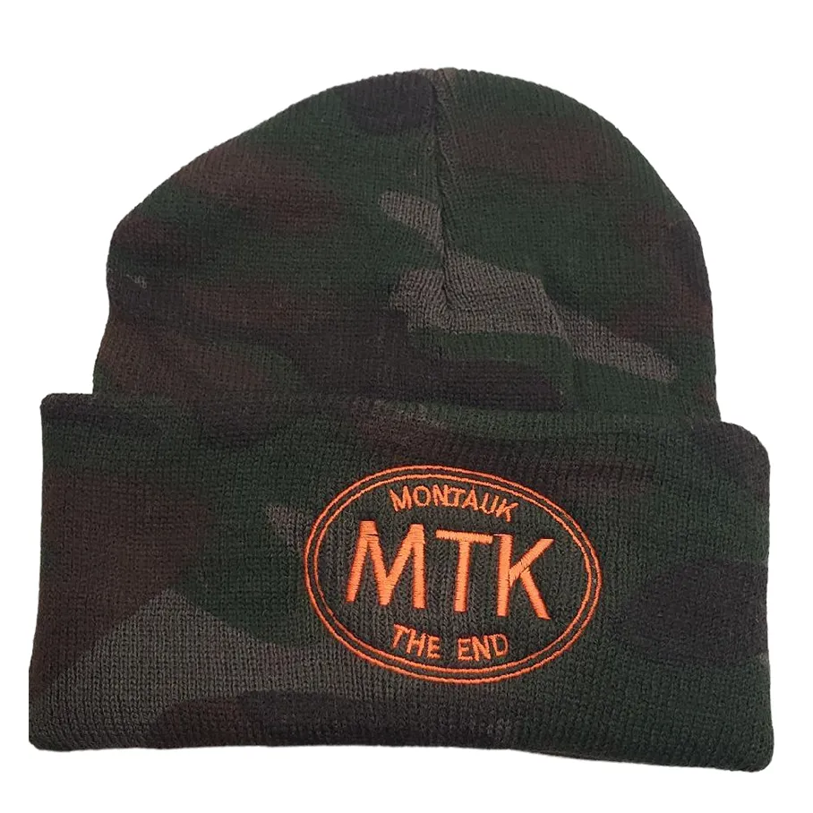 Adult Unisex Embroidered MTK Montauk The End Beanie