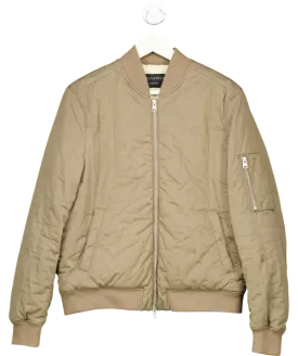 All Saints Beige Drake Bomber Jacket UK M