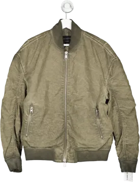 All Saints Kado Green Bomber Jacket UK XS