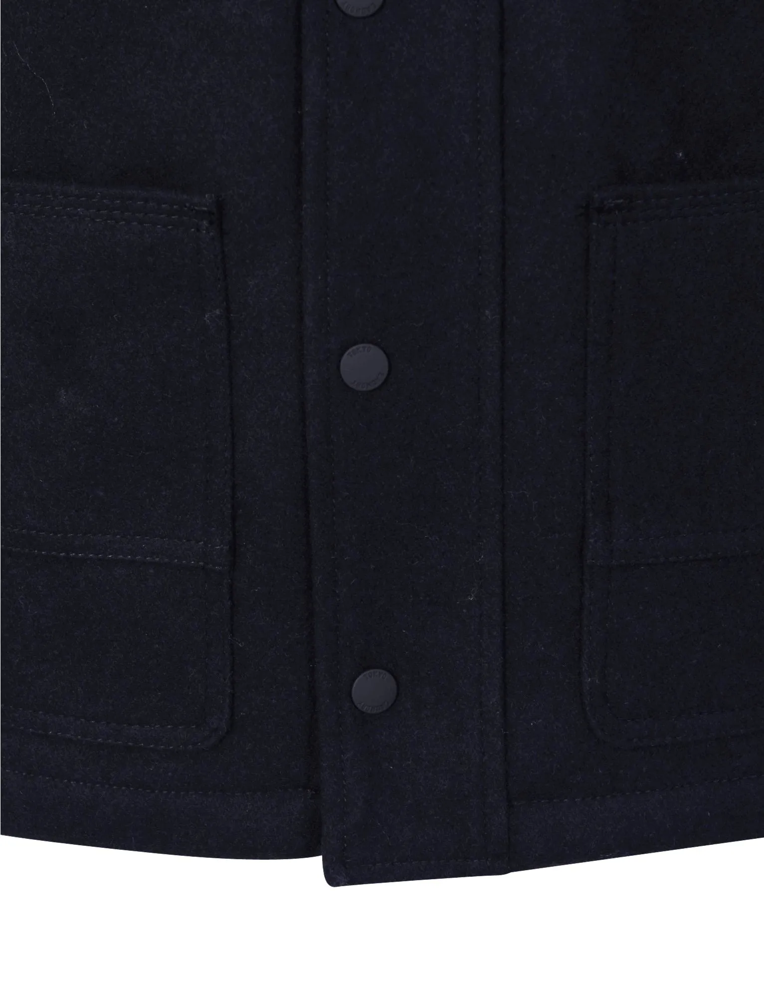 Babayan Borg Collar Wool Rich Jacket in Navy - Tokyo Laundry