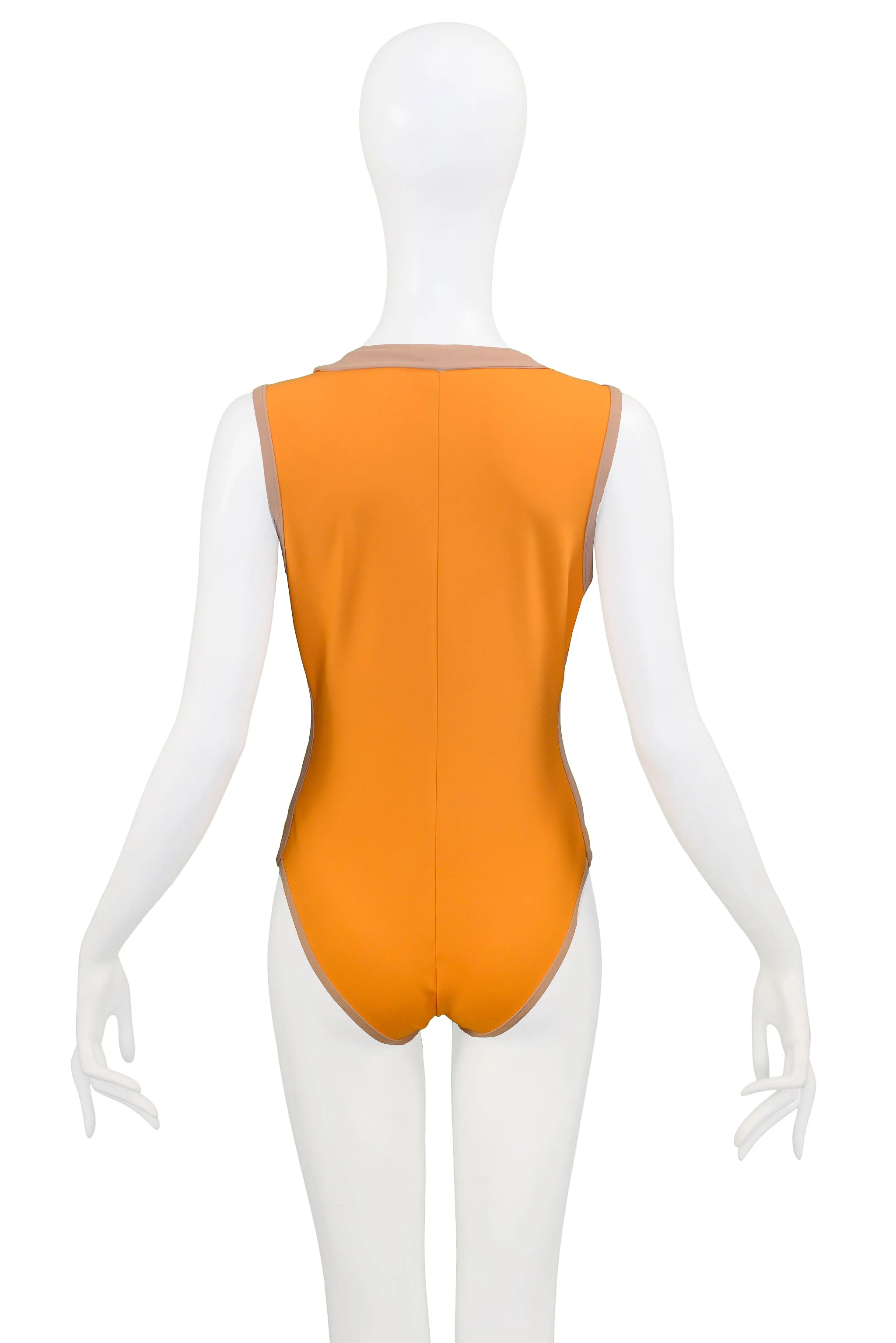 BALENCIAGA ORANGE TECH SWIMSUIT 2010