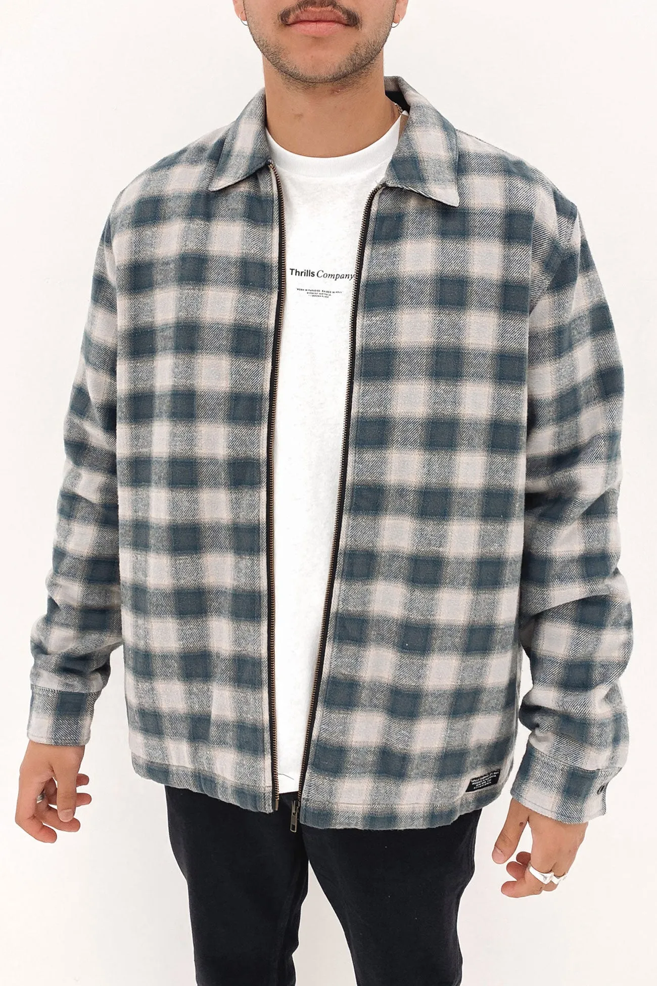 Barrio Quilt Flannel Jacket Petrol