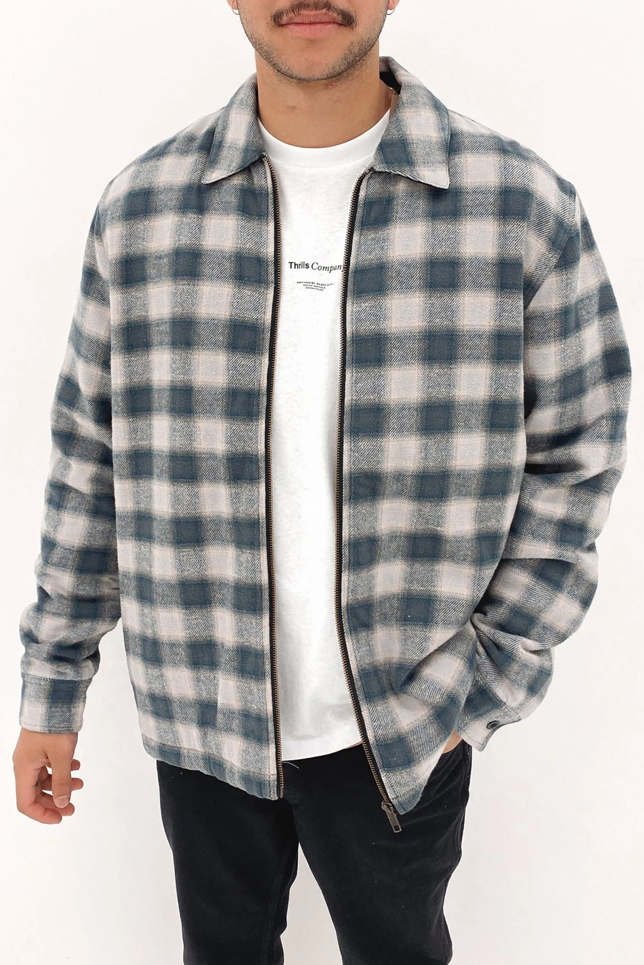 Barrio Quilt Flannel Jacket Petrol