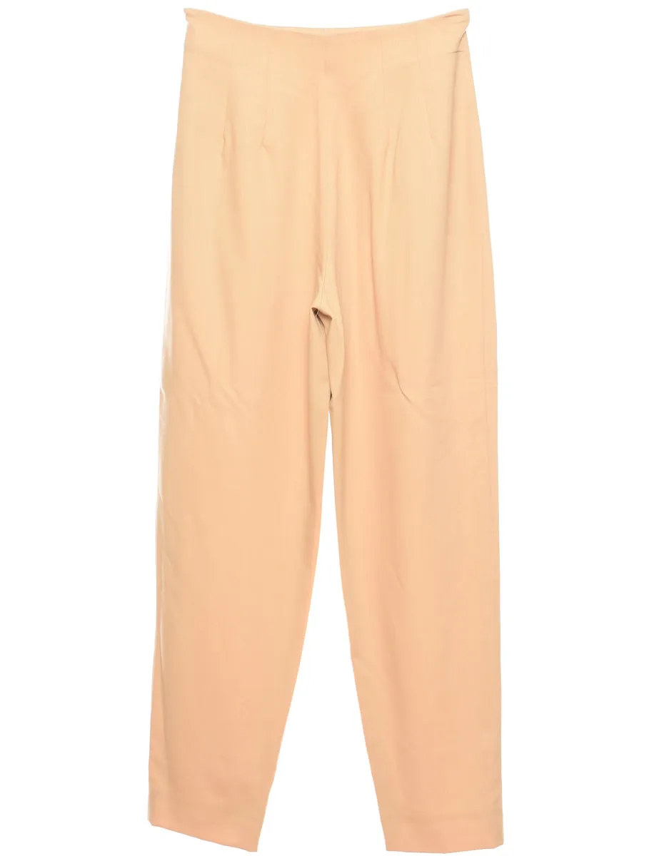 Beige Tapered Trousers - W28 L31