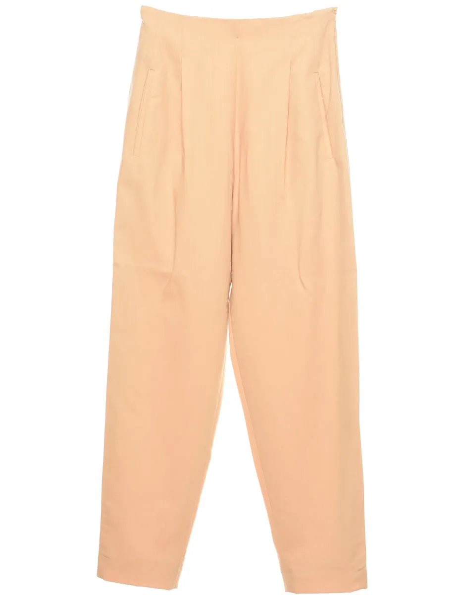 Beige Tapered Trousers - W28 L31