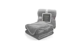 Blanket Nap Comforter Coral Velvet - Grey