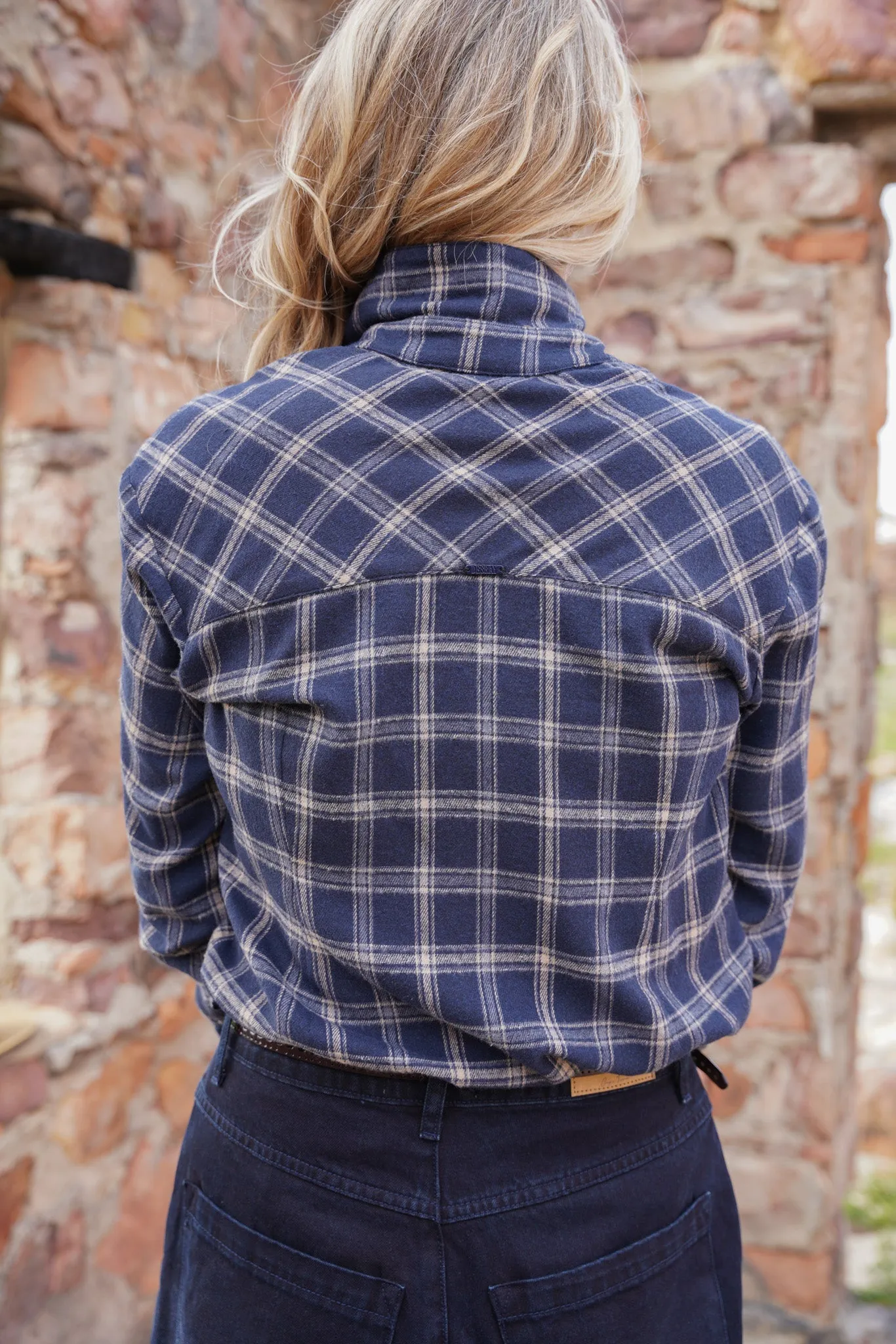 Blue Check Flannel Shirt