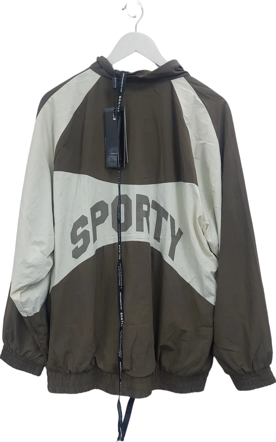 Bo Tee Green Colour Block Track Jacket UK L/XL