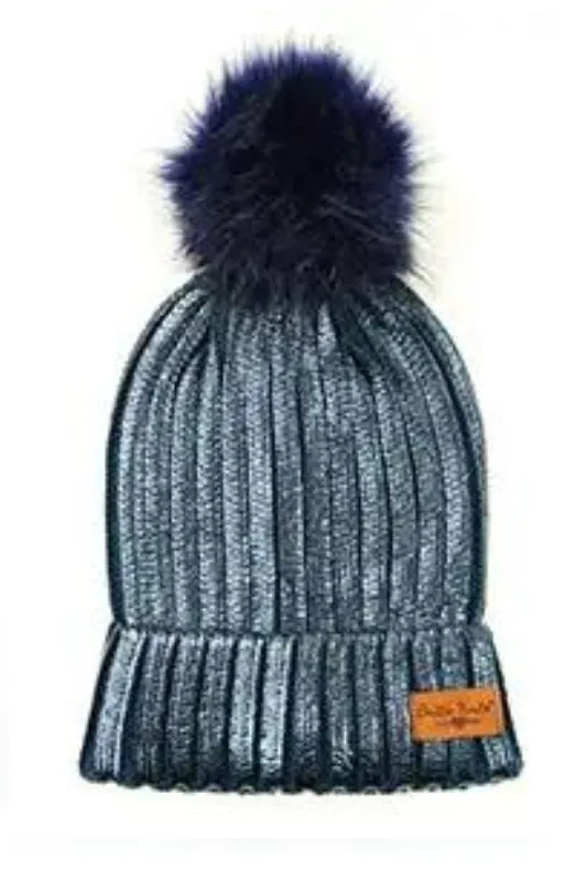 Britt's Knits Glacier Knit Pom Beanie