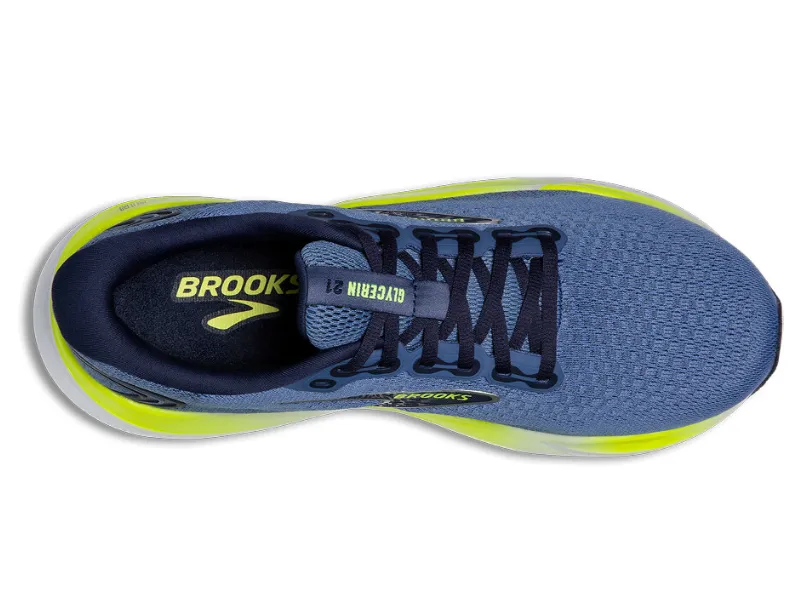 Brooks Glycerin 21 Mens Running Shoe (Blue/Peacoat/Nightlife)