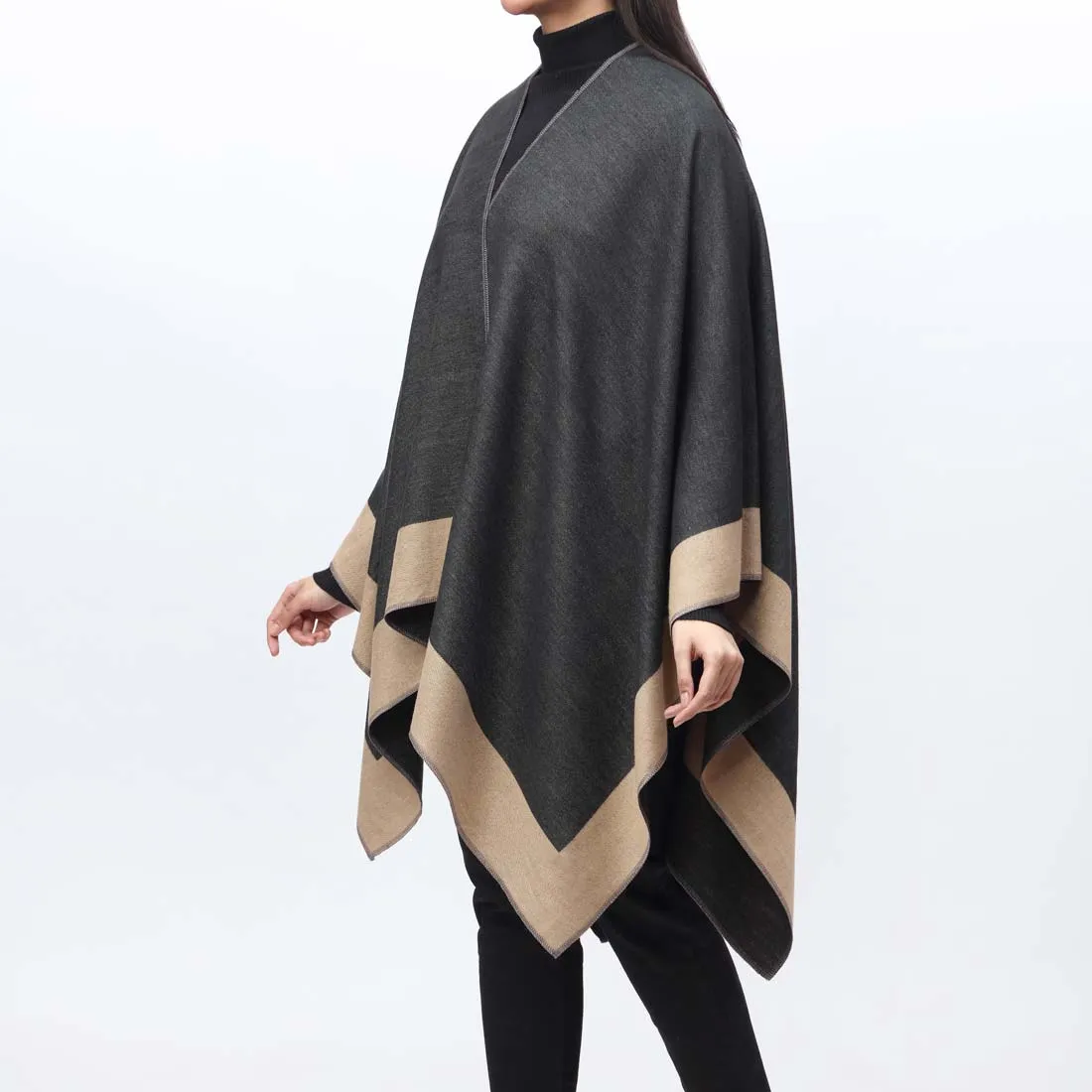 Brown Cape Shawl PW9806