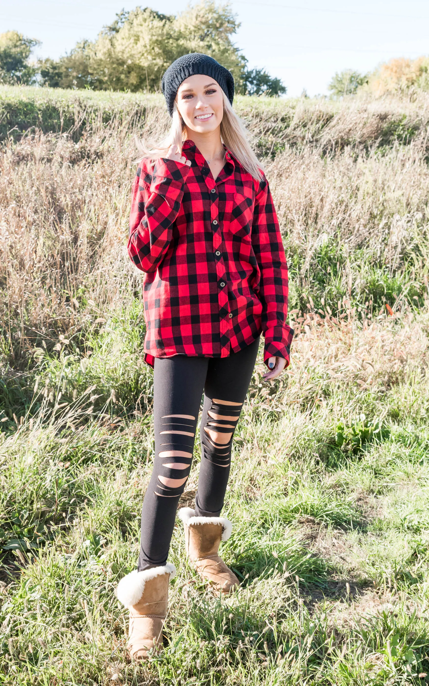 Buffalo Plaid Flannel** - Final Sale