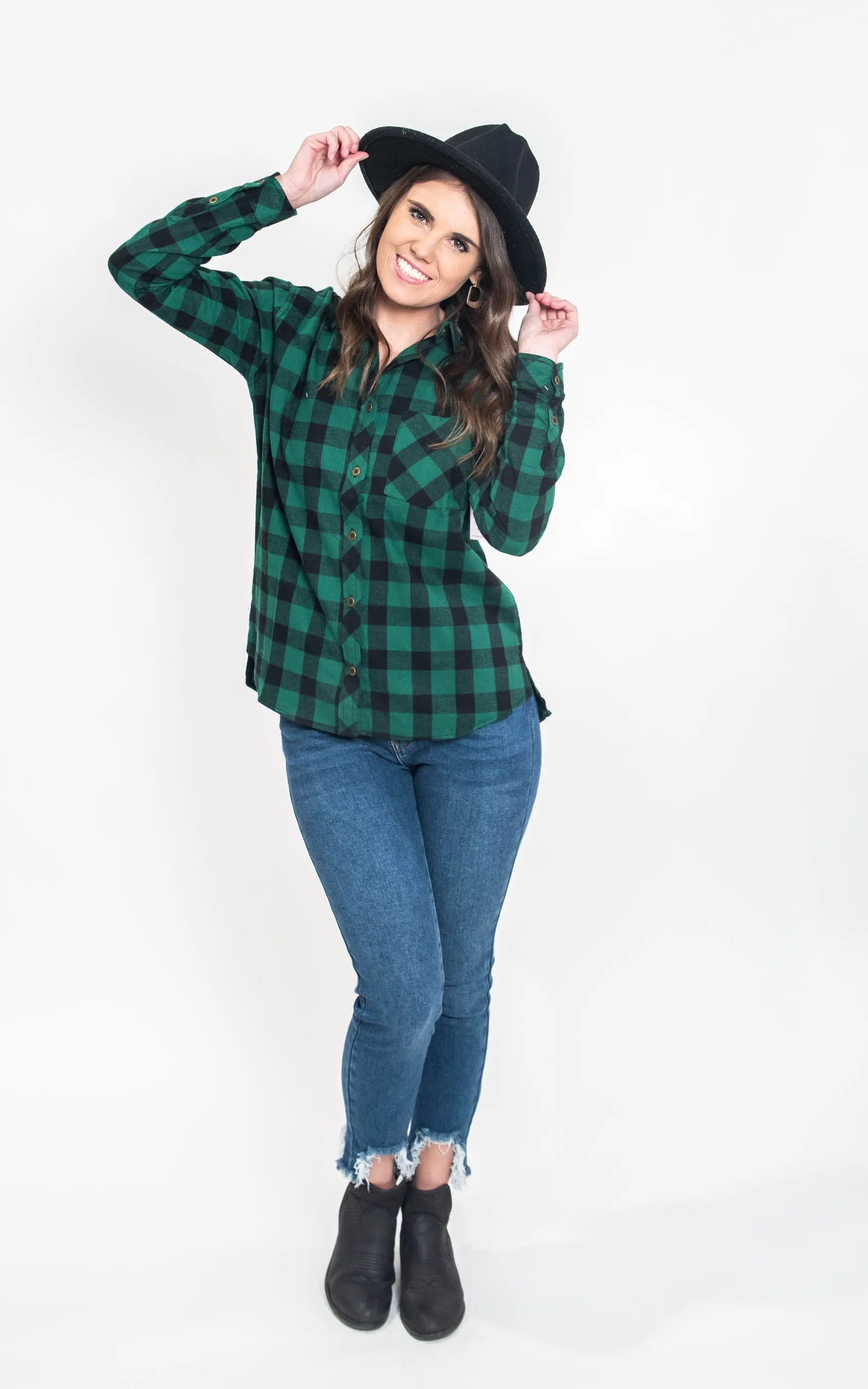 Buffalo Plaid Flannel** - Final Sale