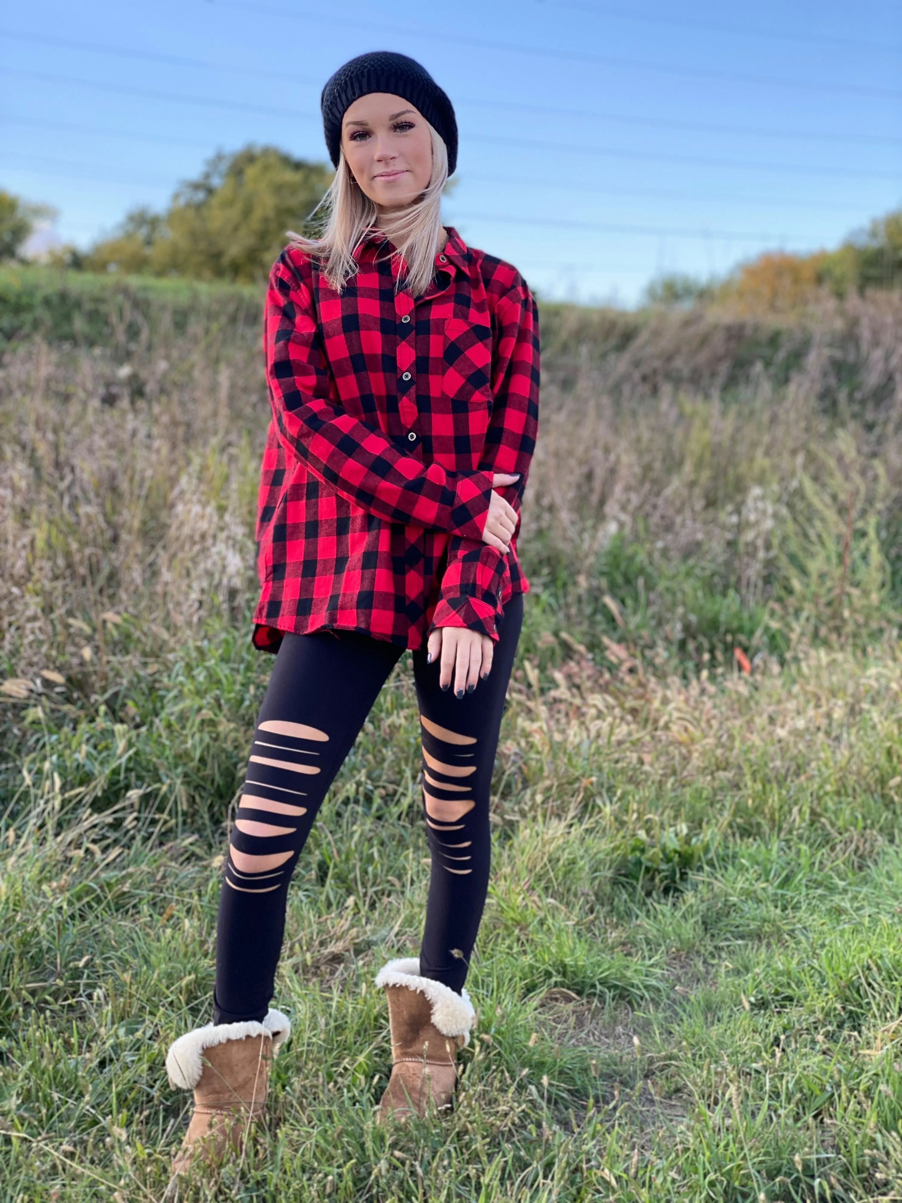 Buffalo Plaid Flannel** - Final Sale