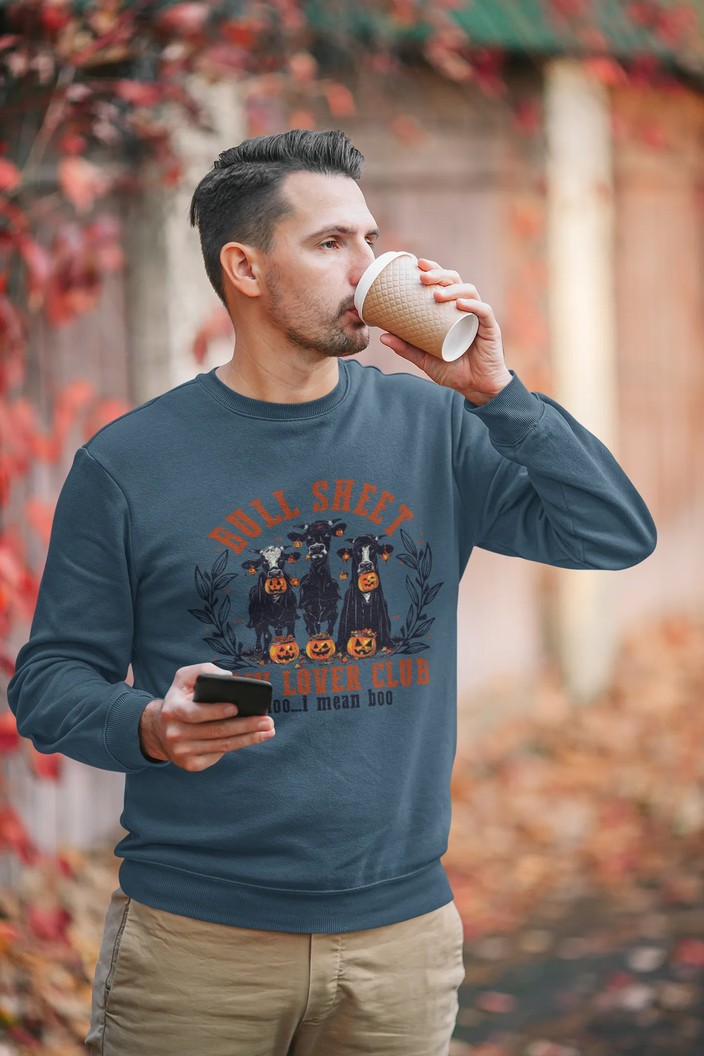 Bull Sheet Cow Lover Club Sweatshirt, Cozy Comfort with a Playful Twist