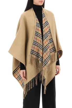 Burberry short wool cape