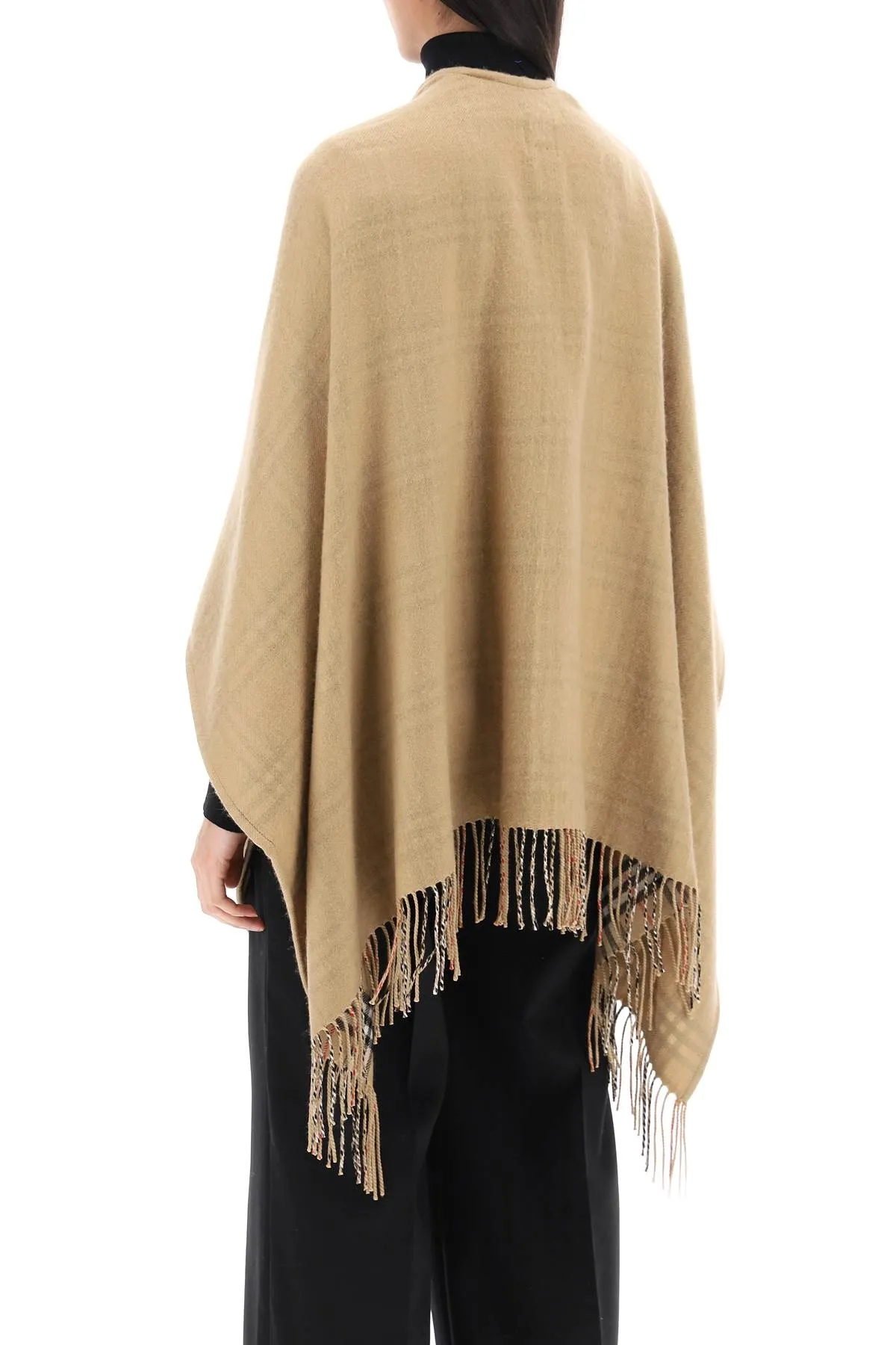 Burberry short wool cape