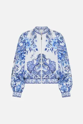 Camilla Bomber Jacket With Shired Cuff - Glaze And Glaze