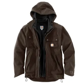 Carhartt Men's Dark Coffee Quick Duck 3 in 1 Rockwall Jacket