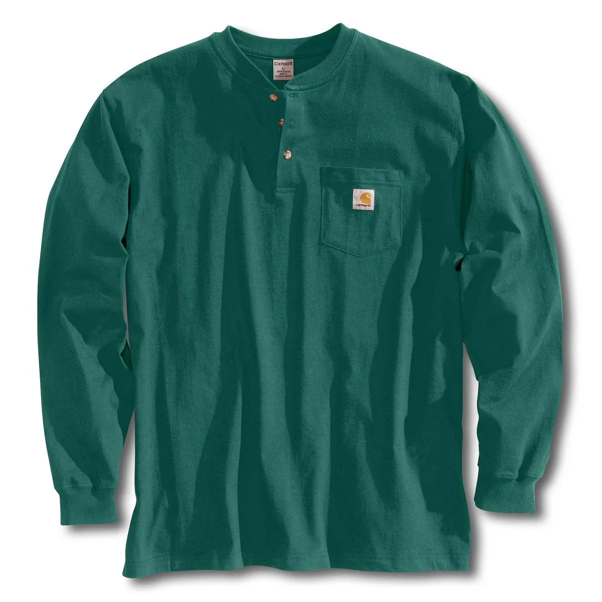 Carhartt Men's Tall Hunter Green Workwear Pocket L/S Henley