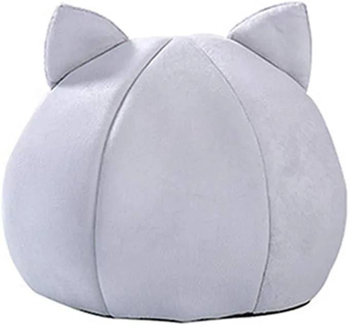 Cat's Warm In Winter Plush Round Nest