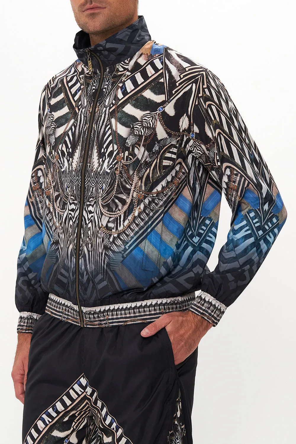 COLLARED ZIP THROUGH BOMBER JACKET KNIGHT OF THE WILD