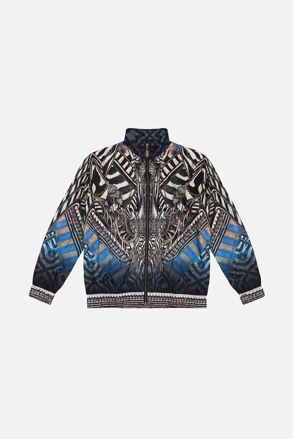 COLLARED ZIP THROUGH BOMBER JACKET KNIGHT OF THE WILD