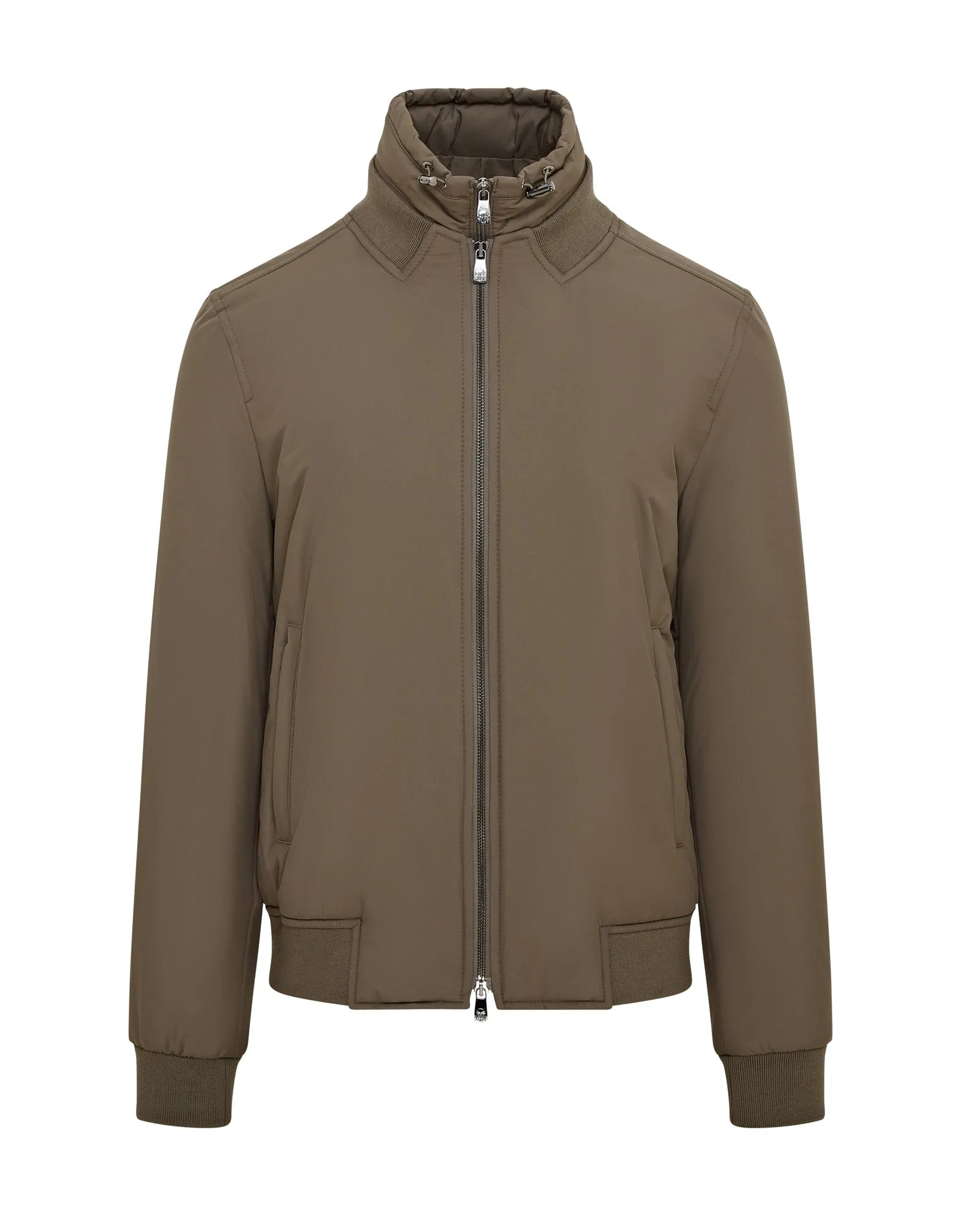 Corneliani TechTouch Bomber With Chest Piece (Green)