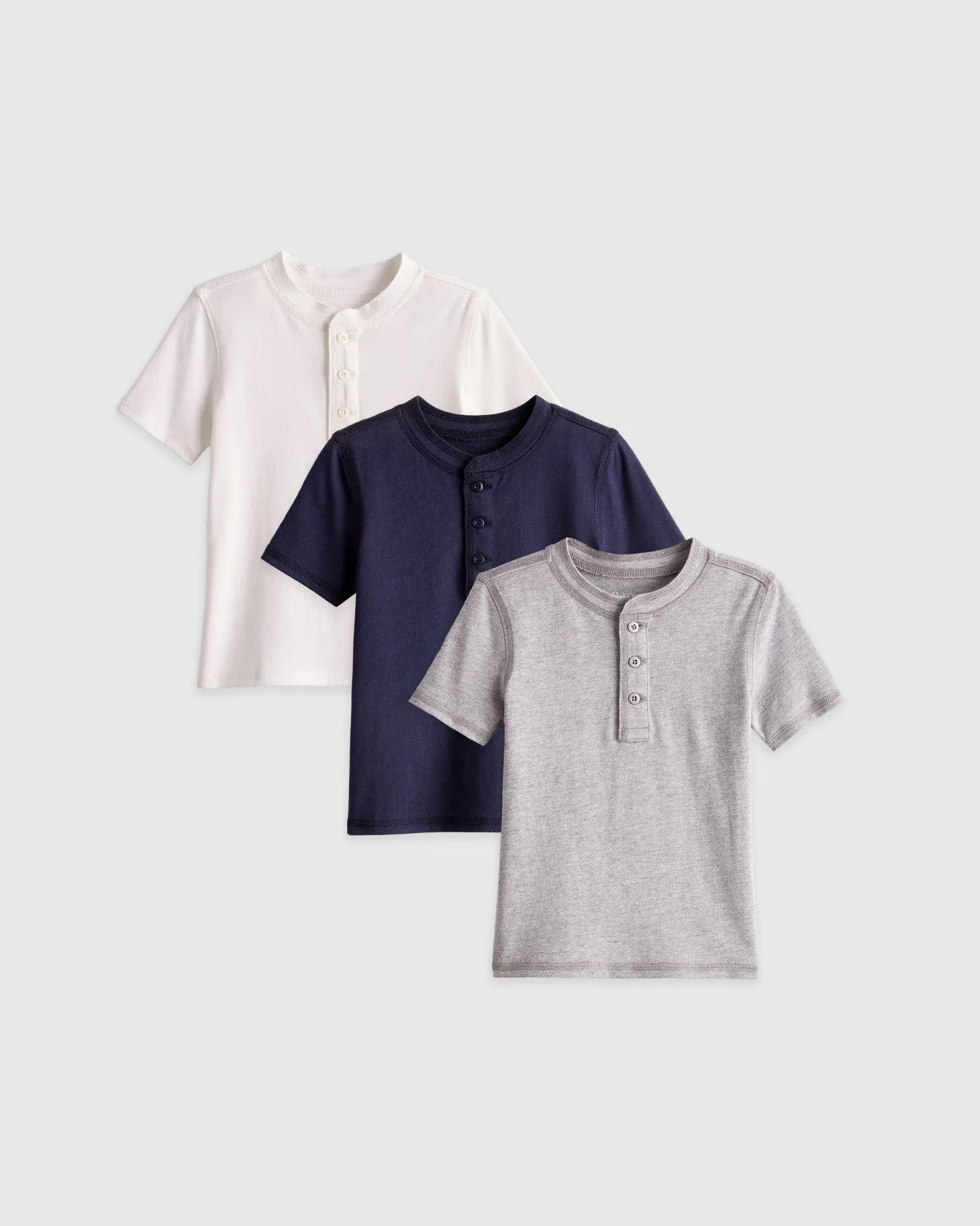 Cotton Modal Short Sleeve Henley T-Shirt (3-Pack)