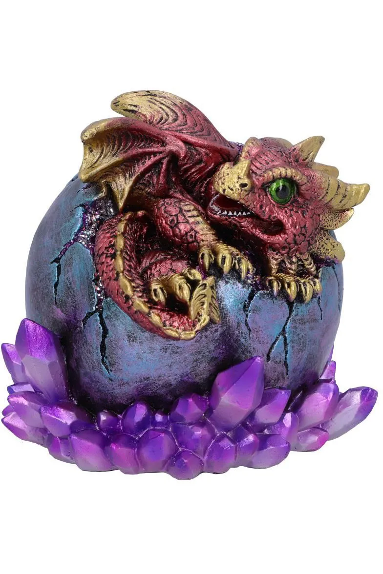 Crimson Hatchling Glow Dragon Red