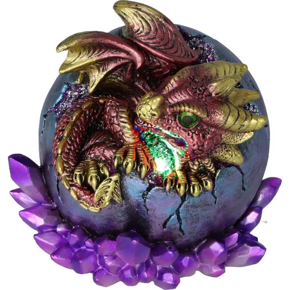 Crimson Hatchling Glow Dragon Red