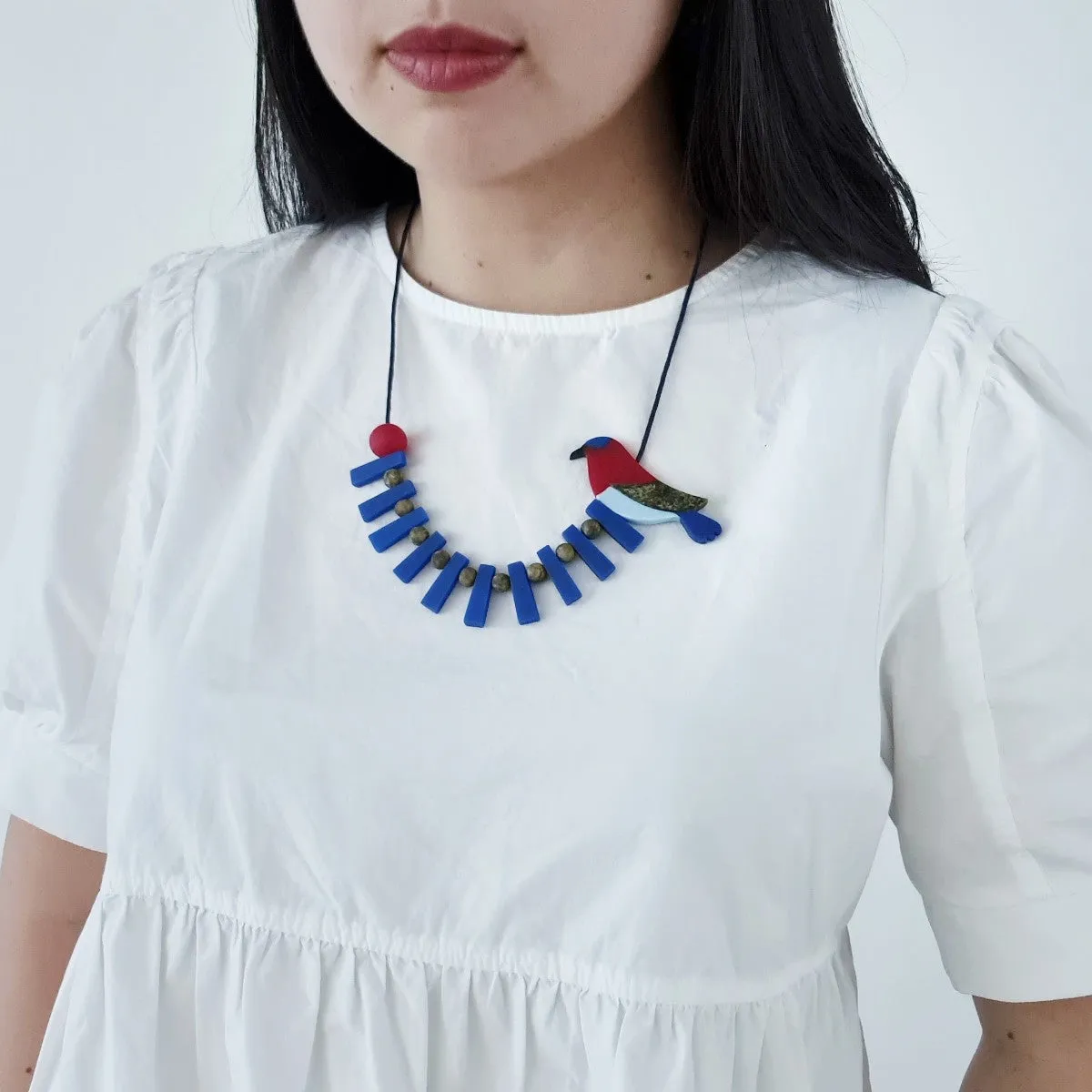 Crimson Sunbird Necklace