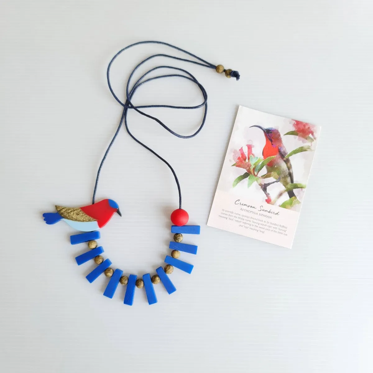 Crimson Sunbird Necklace