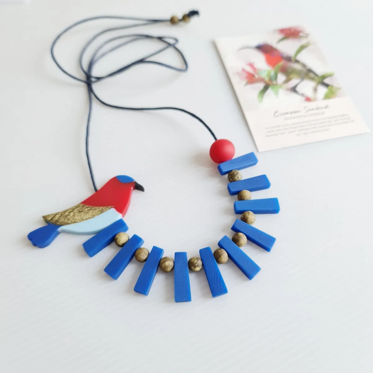 Crimson Sunbird Necklace