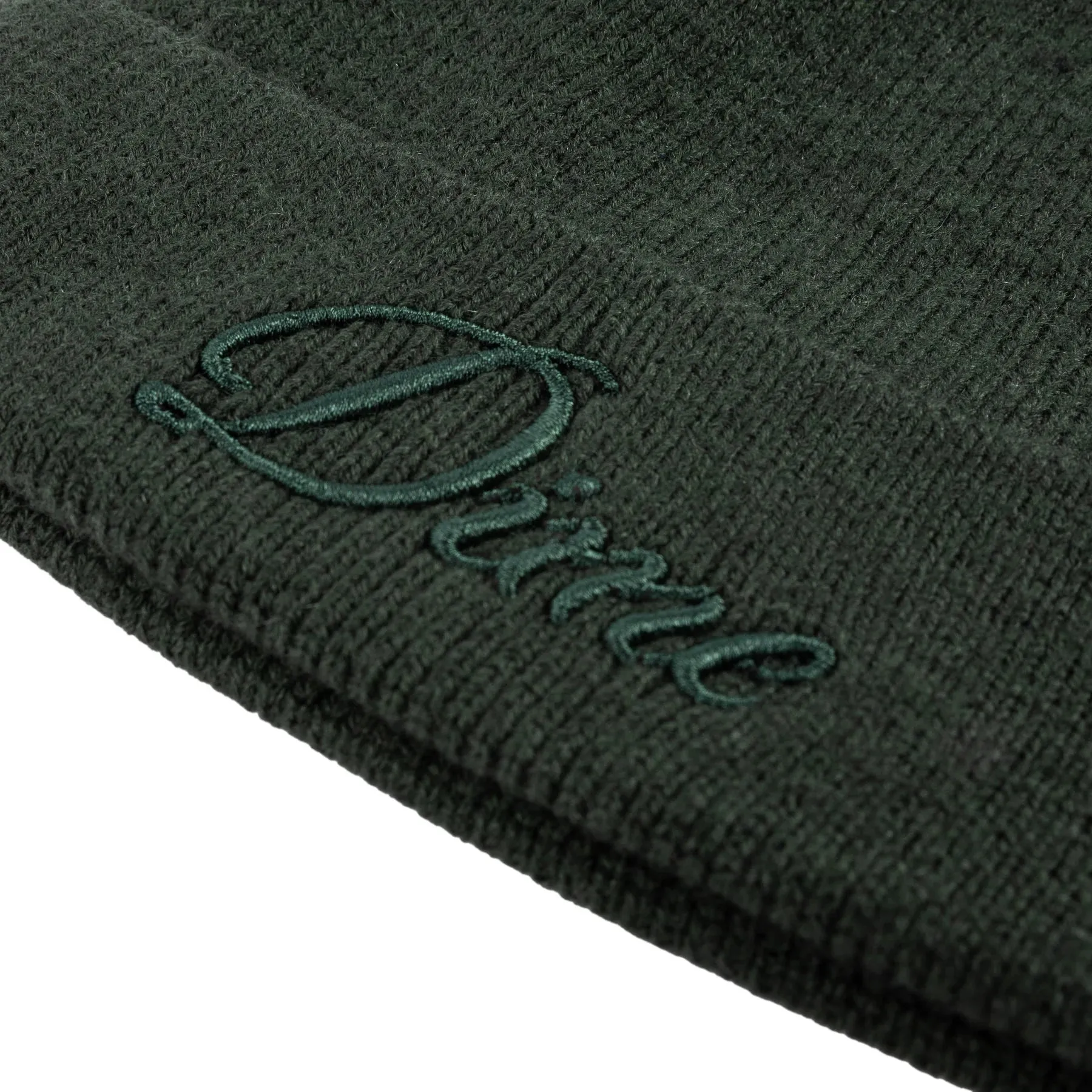 Cursive Wool Fold Beanie