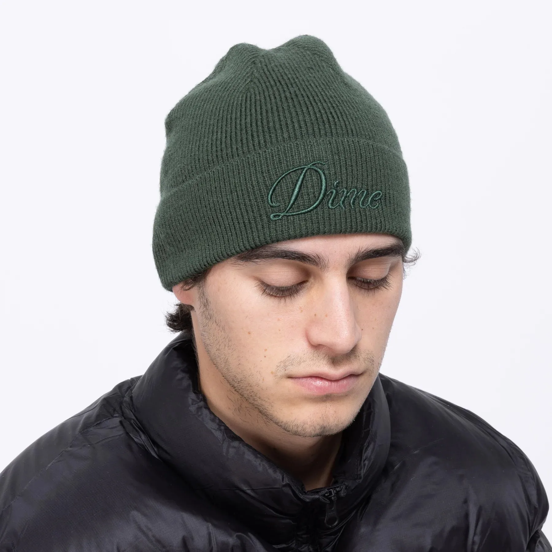 Cursive Wool Fold Beanie