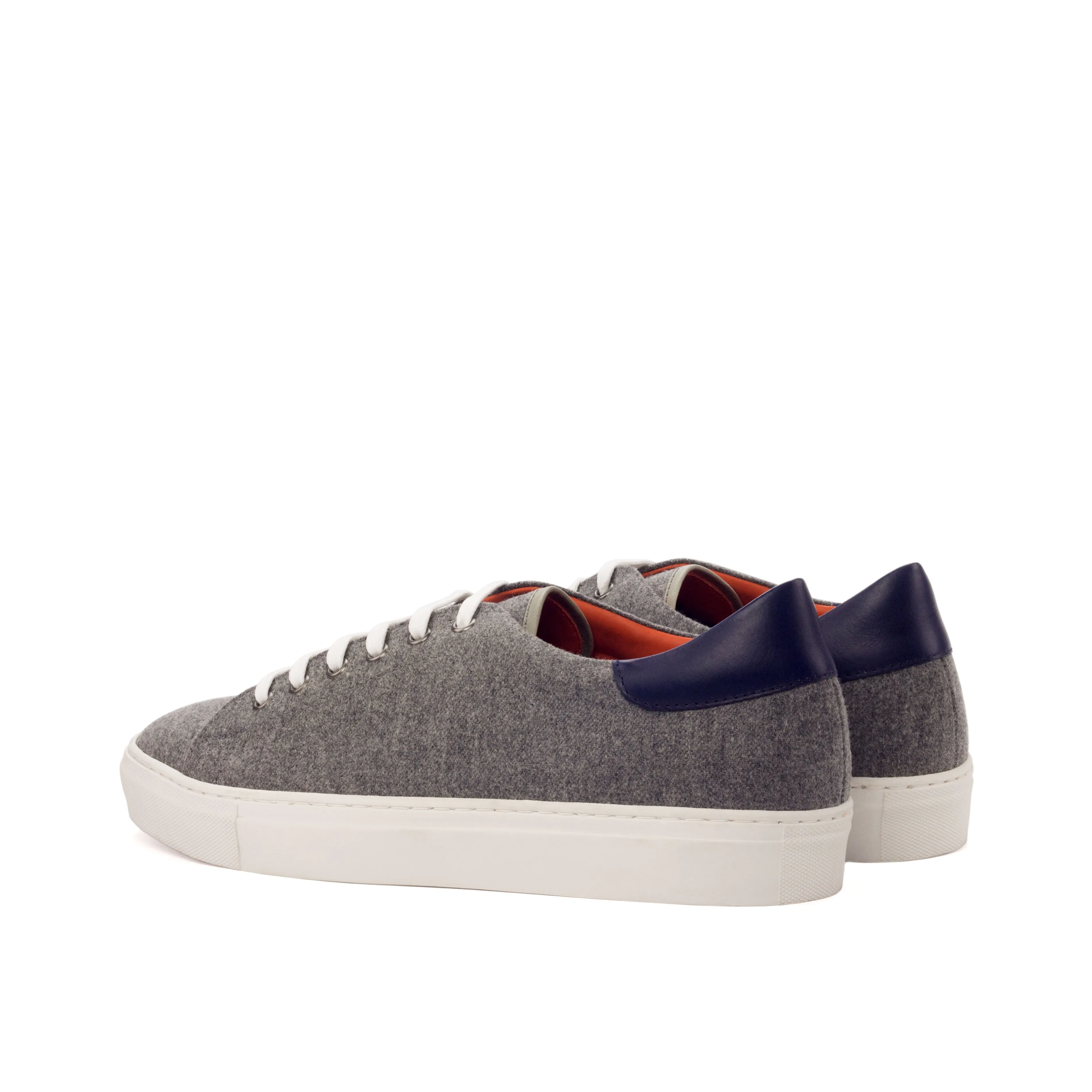 DapperFam Rivale in Light Grey Men's Flannel Trainer