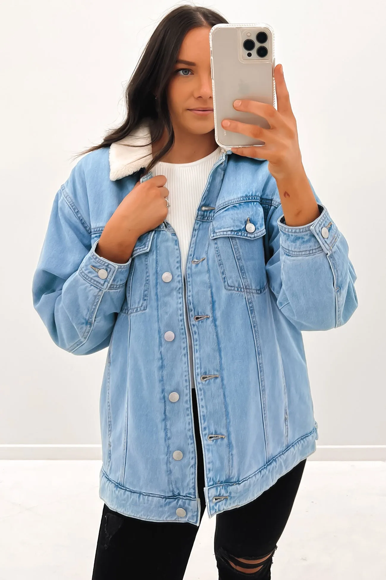 Denim Trucker Jacket Blue Lagoon