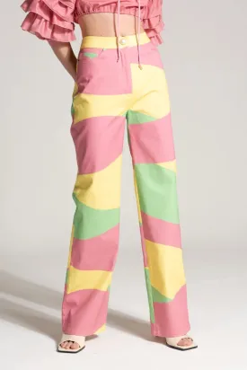 Desert Pattern Straight Trousers