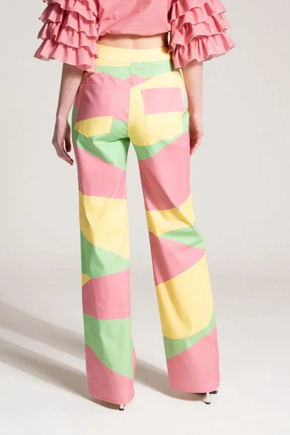 Desert Pattern Straight Trousers